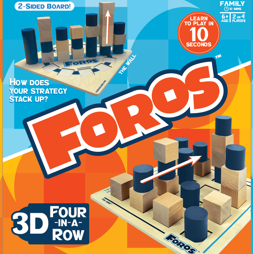 FOROS 3D Four in a Row Game Box